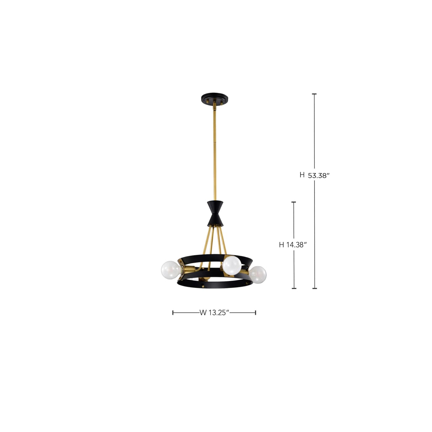 MARSDEN 4 LIGHT CHANDELIER - 60-7864