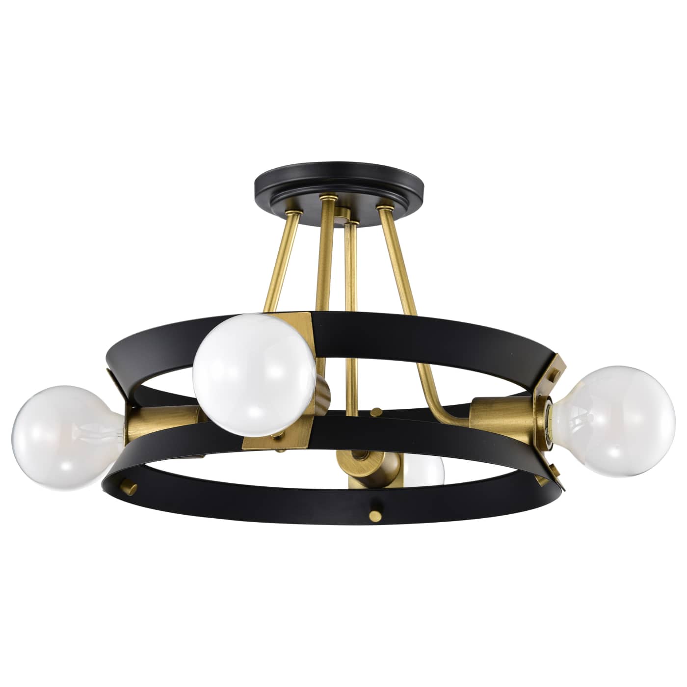MARSDEN 4 LIGHT SEMI FLUSH - 60-7866