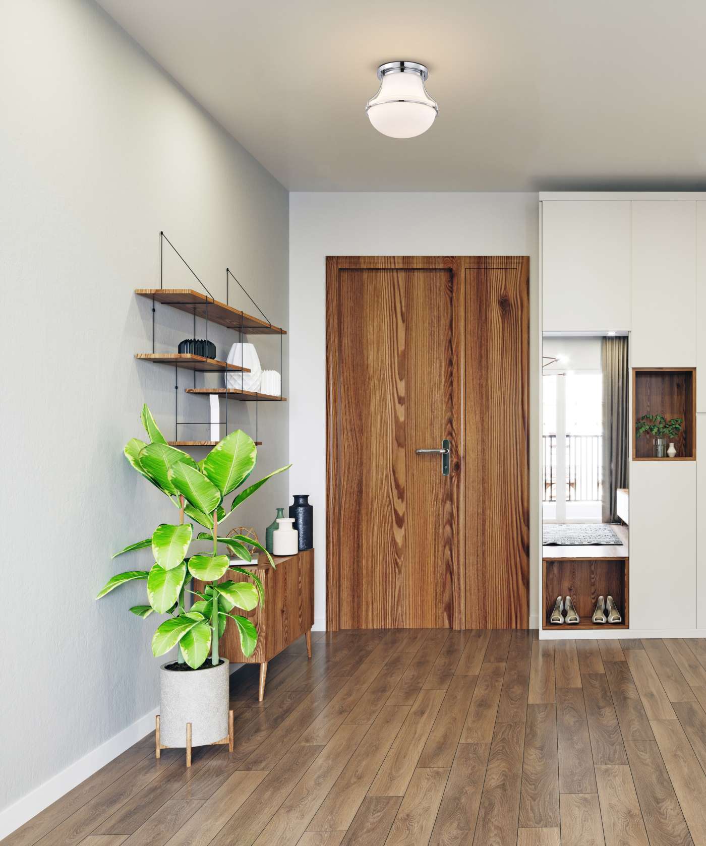 VALDORA 1 LIGHT 10" FLUSH - 60-7870