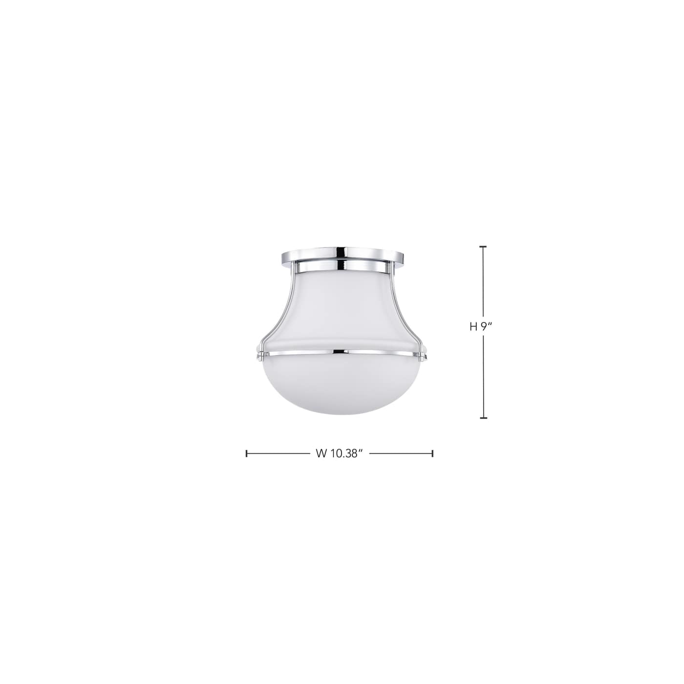VALDORA 1 LIGHT 10" FLUSH - 60-7870