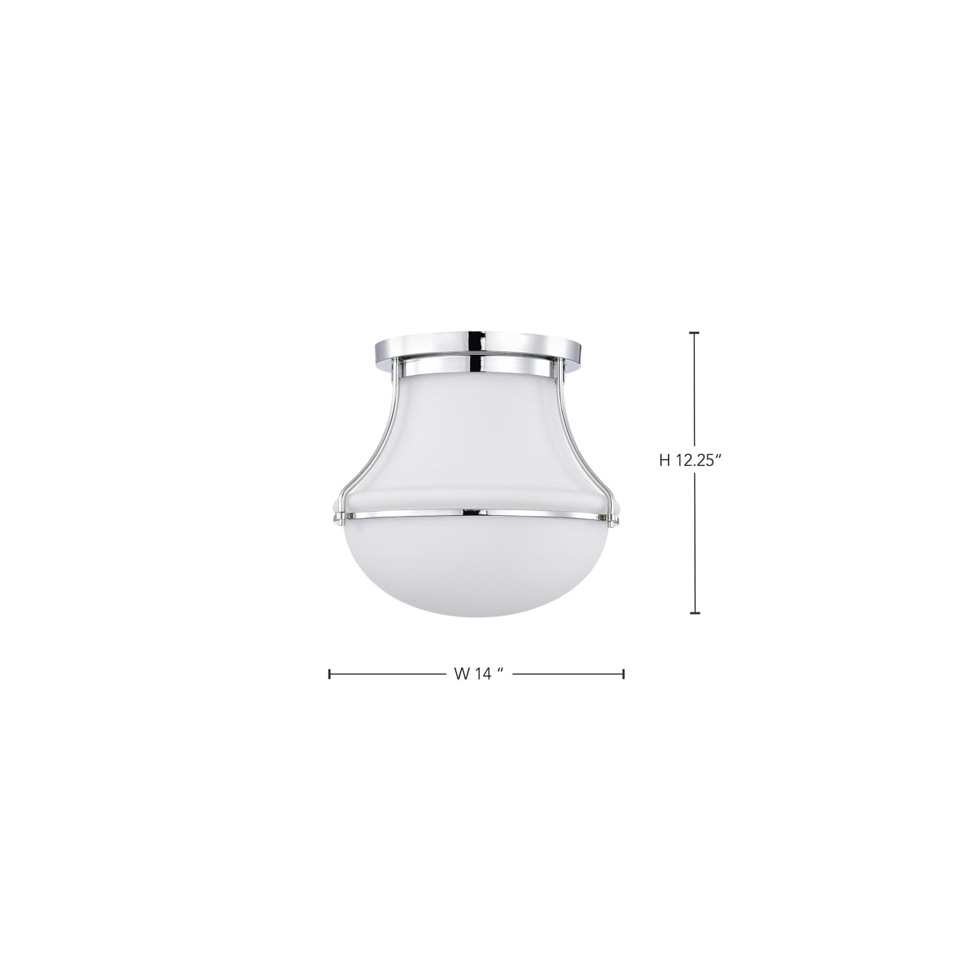 VALDORA 1 LIGHT 14" FLUSH - 60-7871