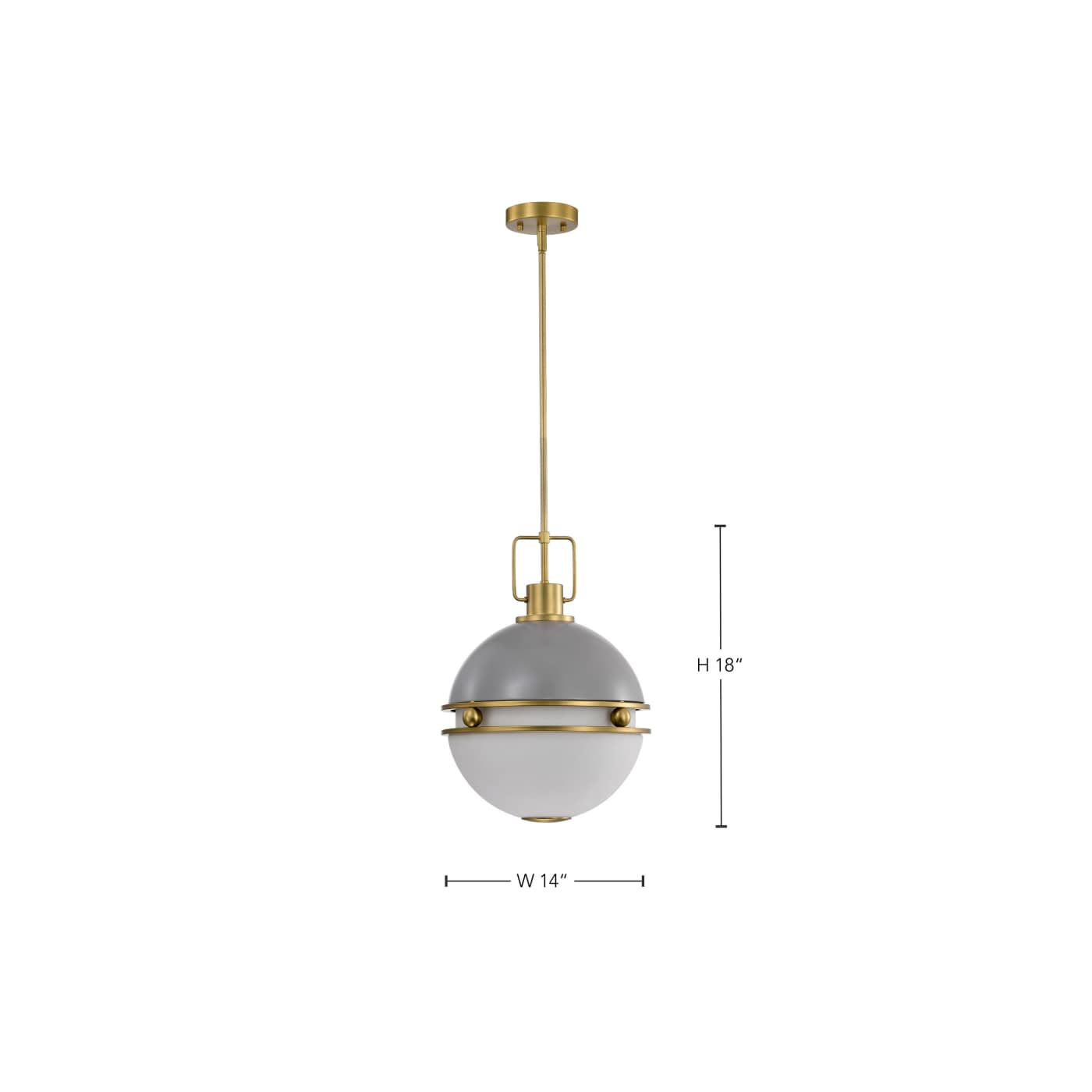 EVERTON 2 LIGHT 14" PENDANT - 60-7877