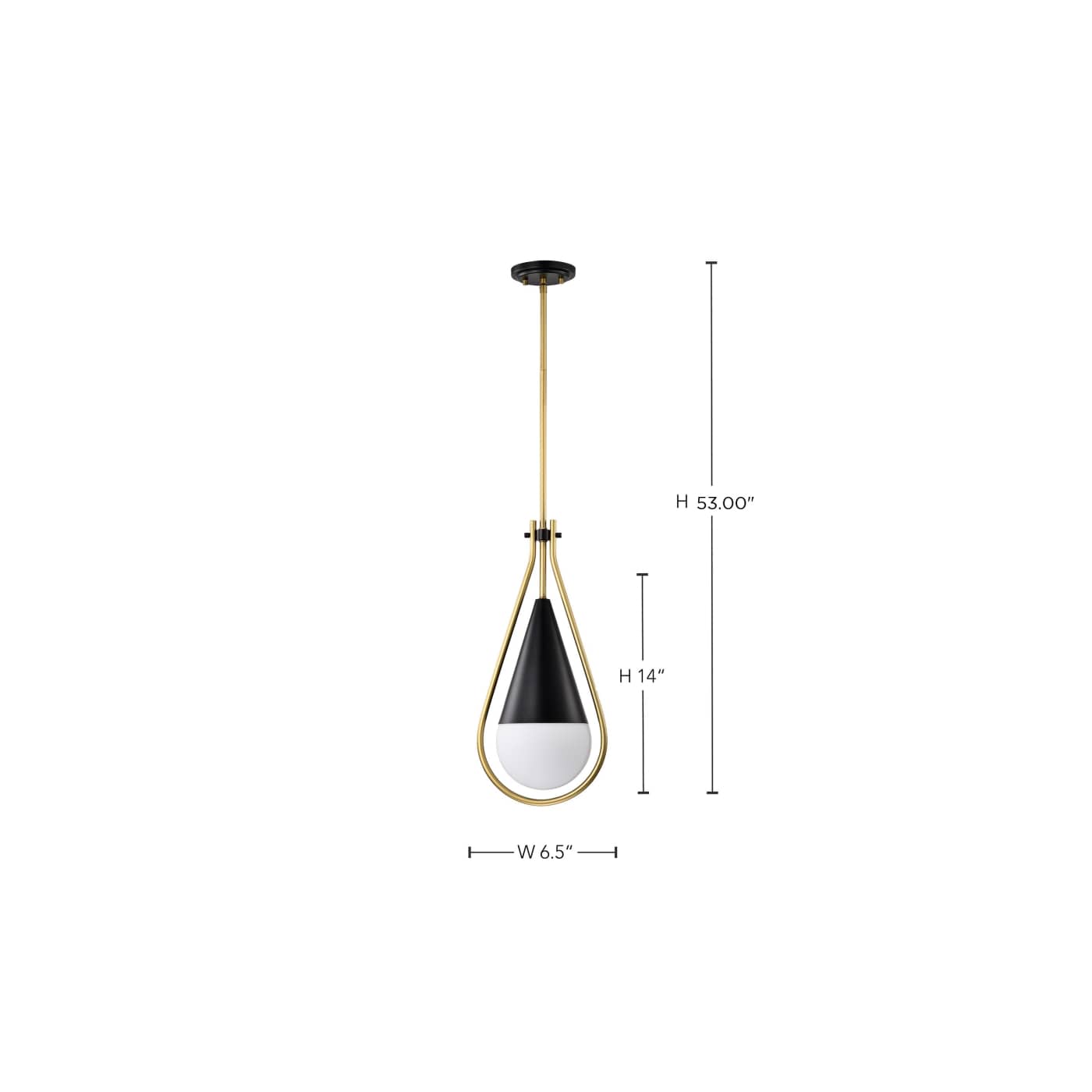 ADMIRAL 1 LIGHT 6" PENDANT - 60-7902
