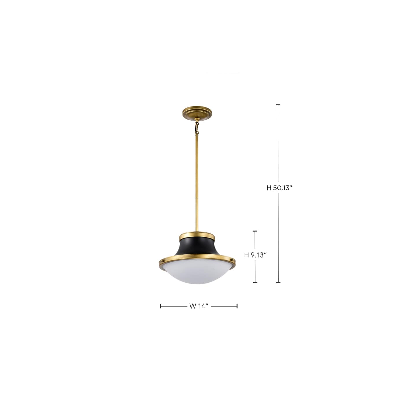 LAFAYETTE 1 LIGHT 14" PENDANT - 60-7907