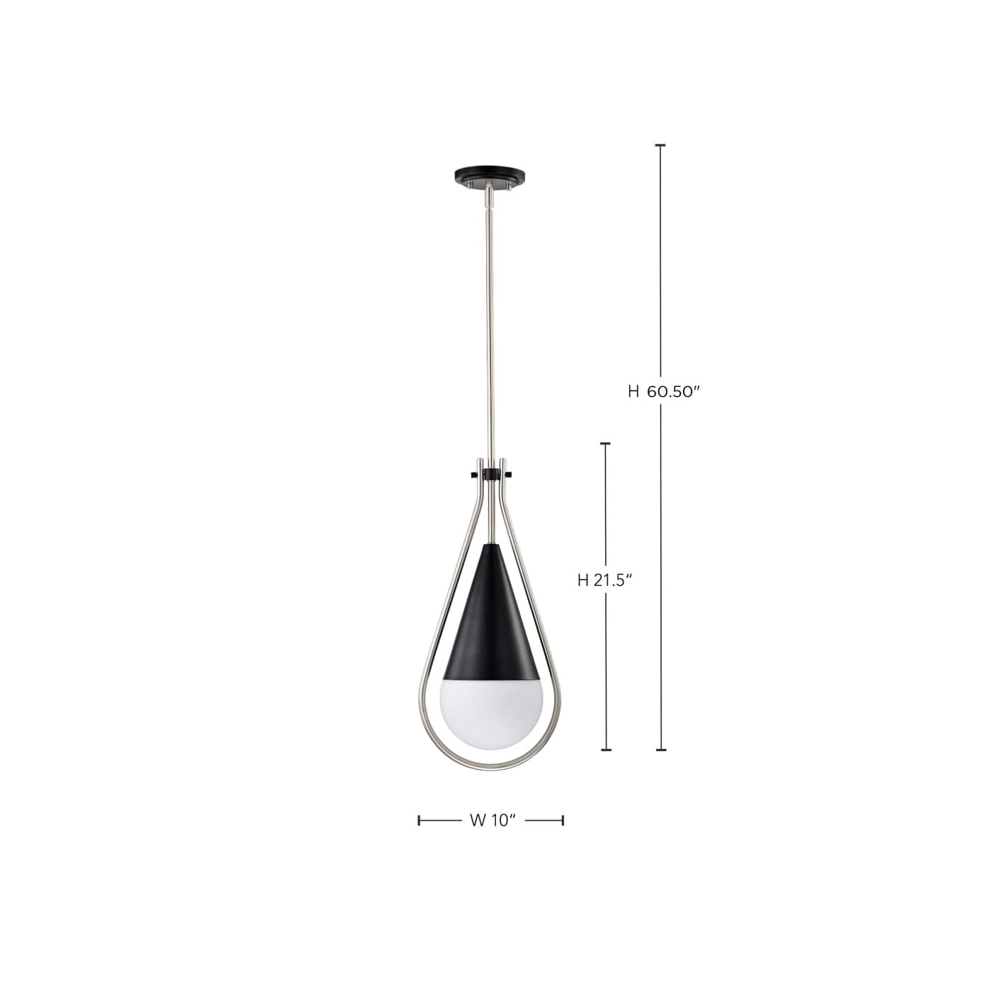 ADMIRAL 1 LIGHT 10" PENDANT - 60-7913