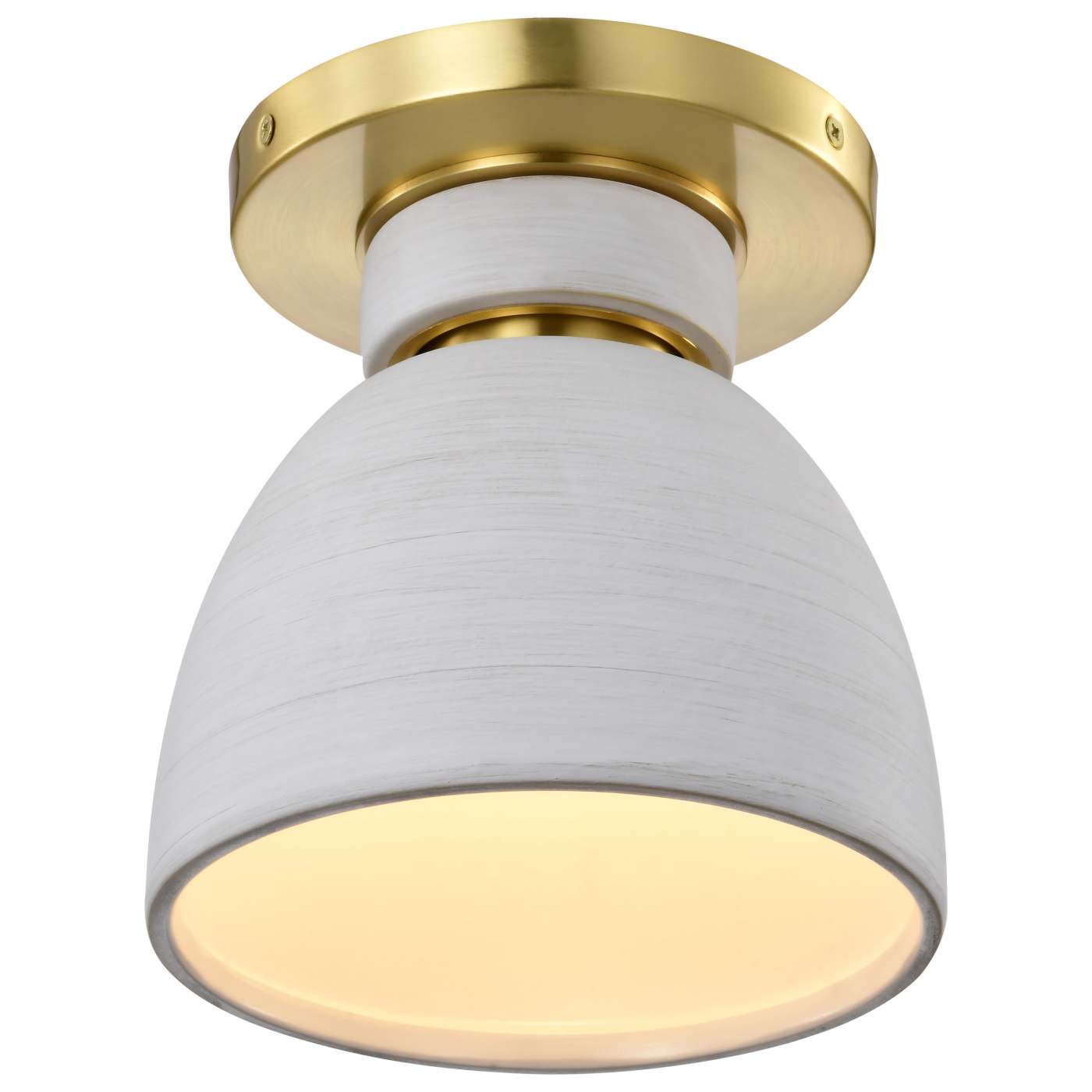 COLLINS 8" CERAMIC FLUSH MOUNT - 60-8001