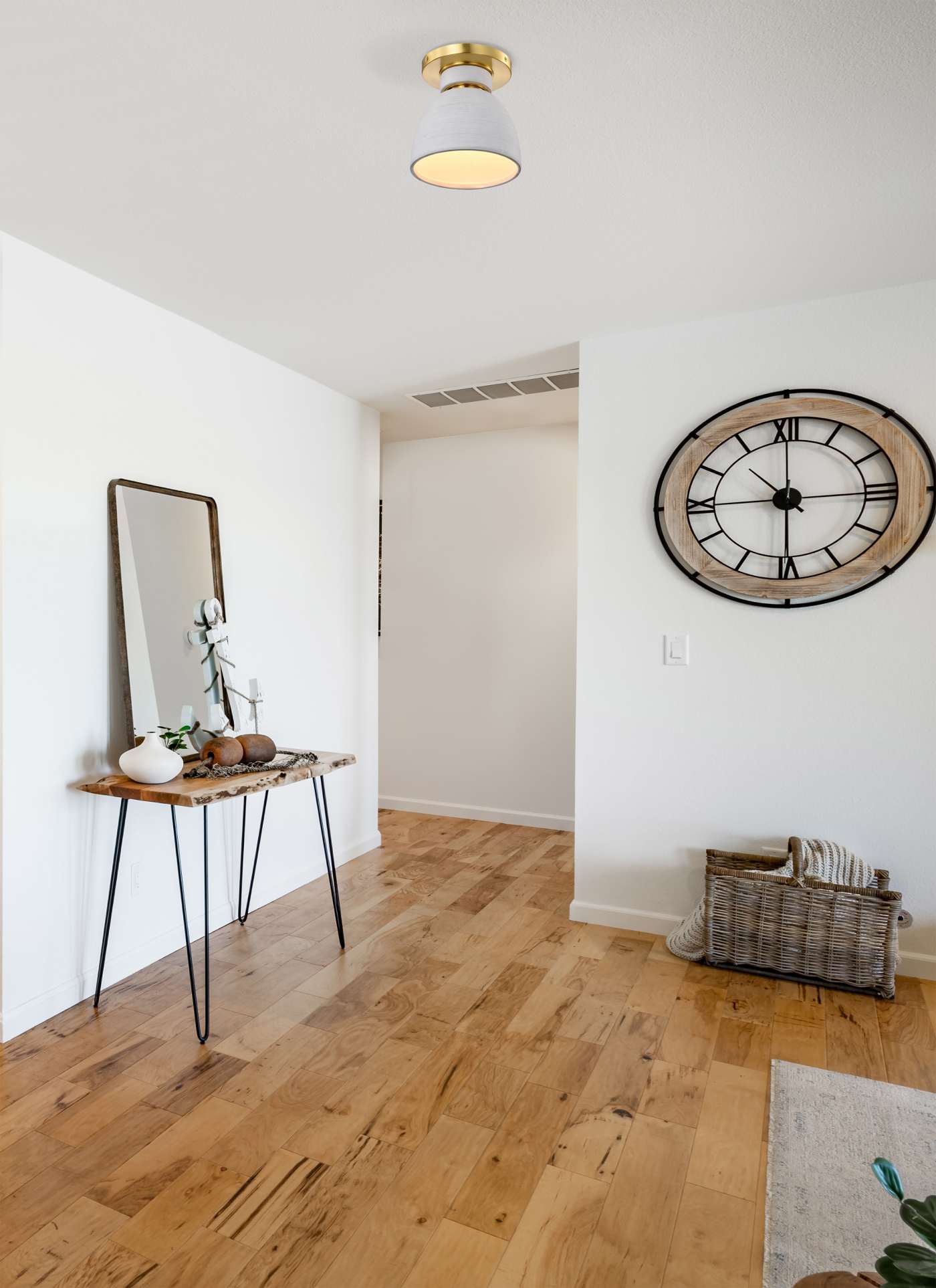 COLLINS 8" CERAMIC FLUSH MOUNT - 60-8001