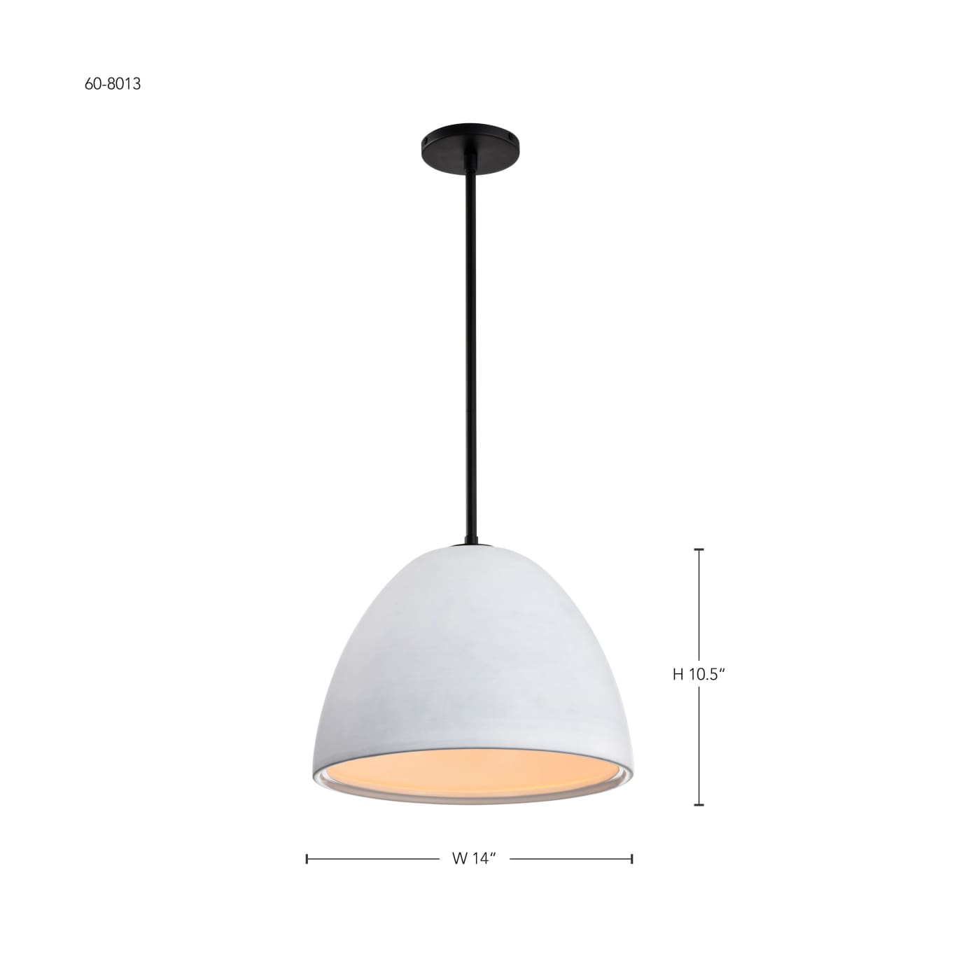 COLLINS 14" CERAMIC PENDANT - 60-8013