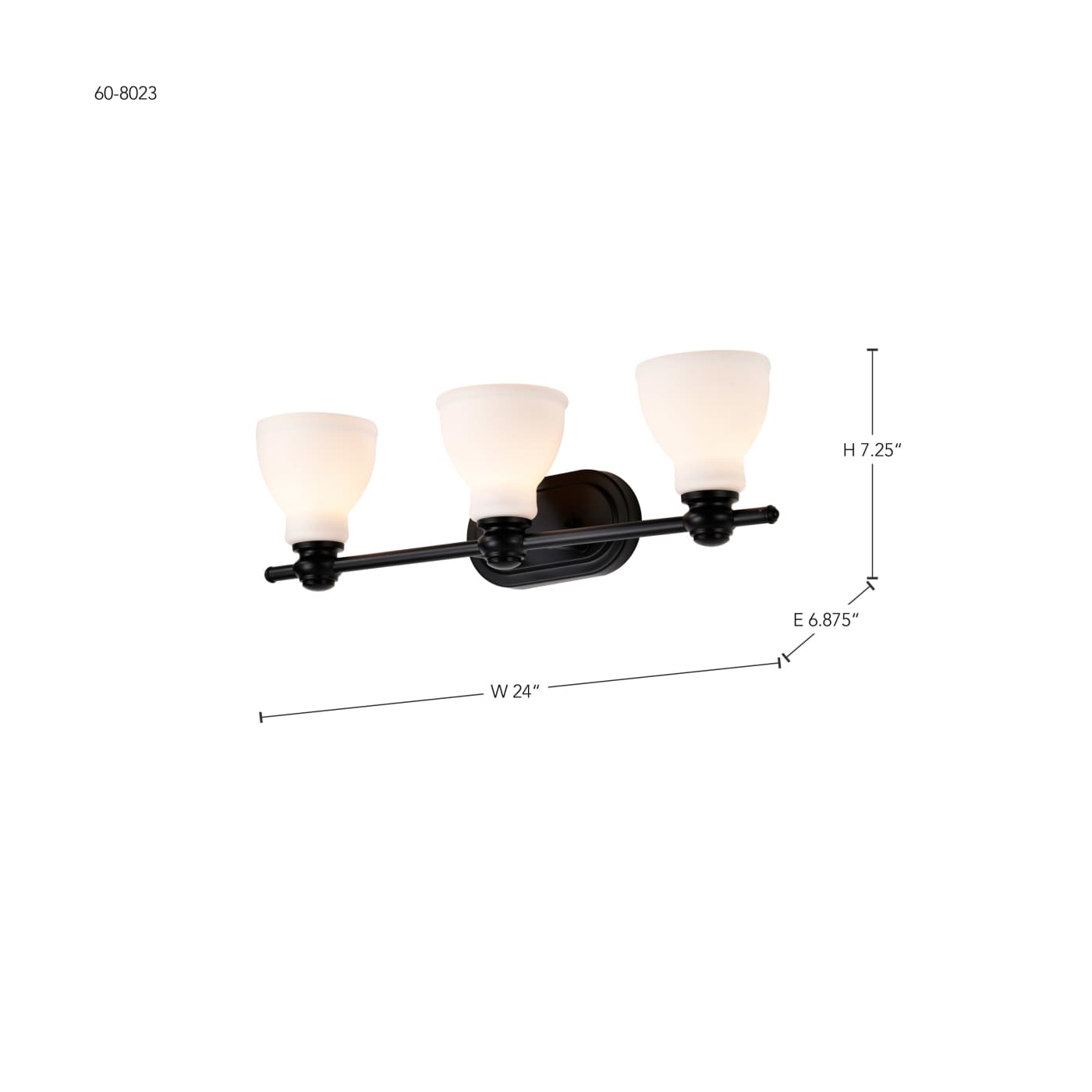RUSSEL 3 LIGHT VANITY - 60-8023