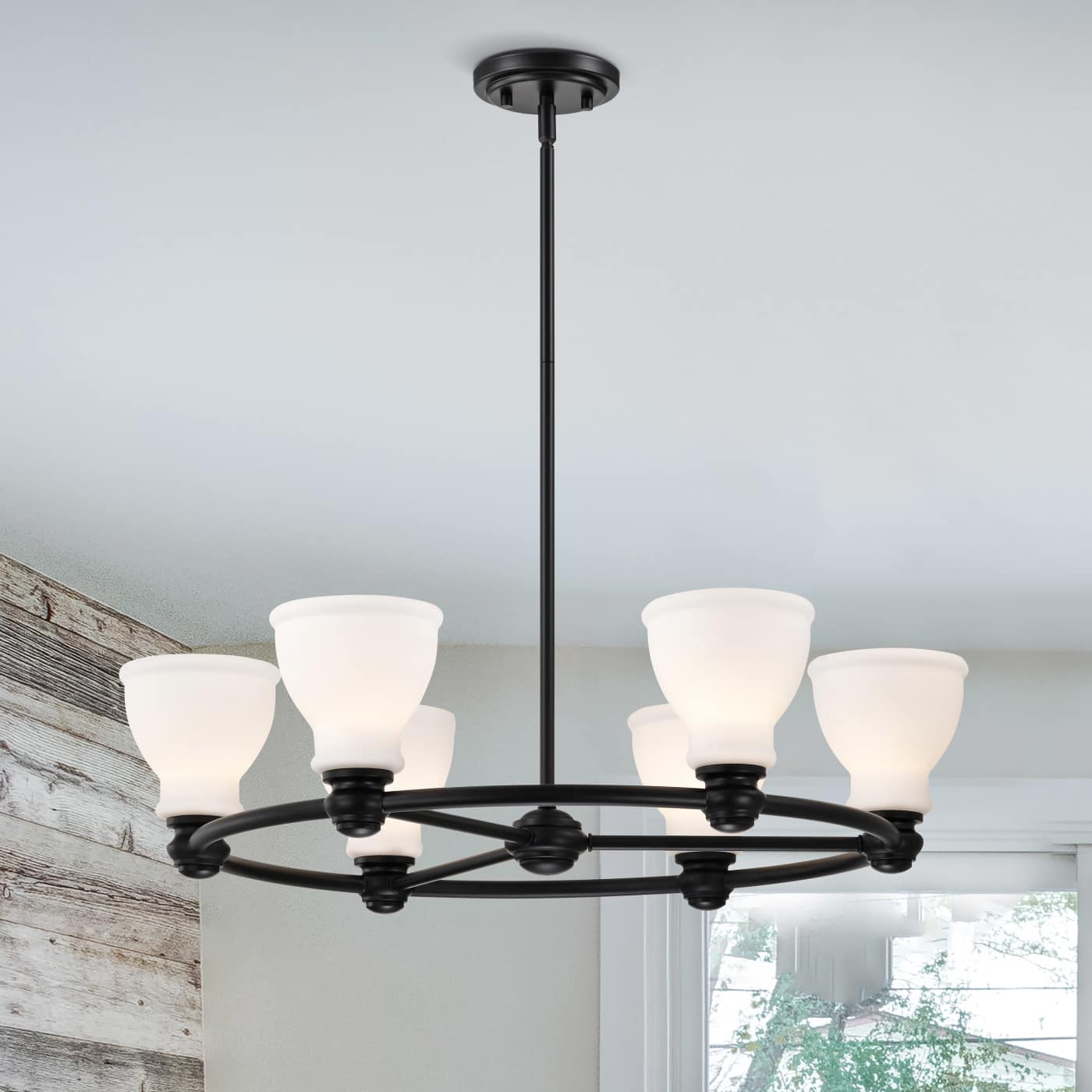 RUSSEL 6 LIGHT CHANDELIER - 60-8027