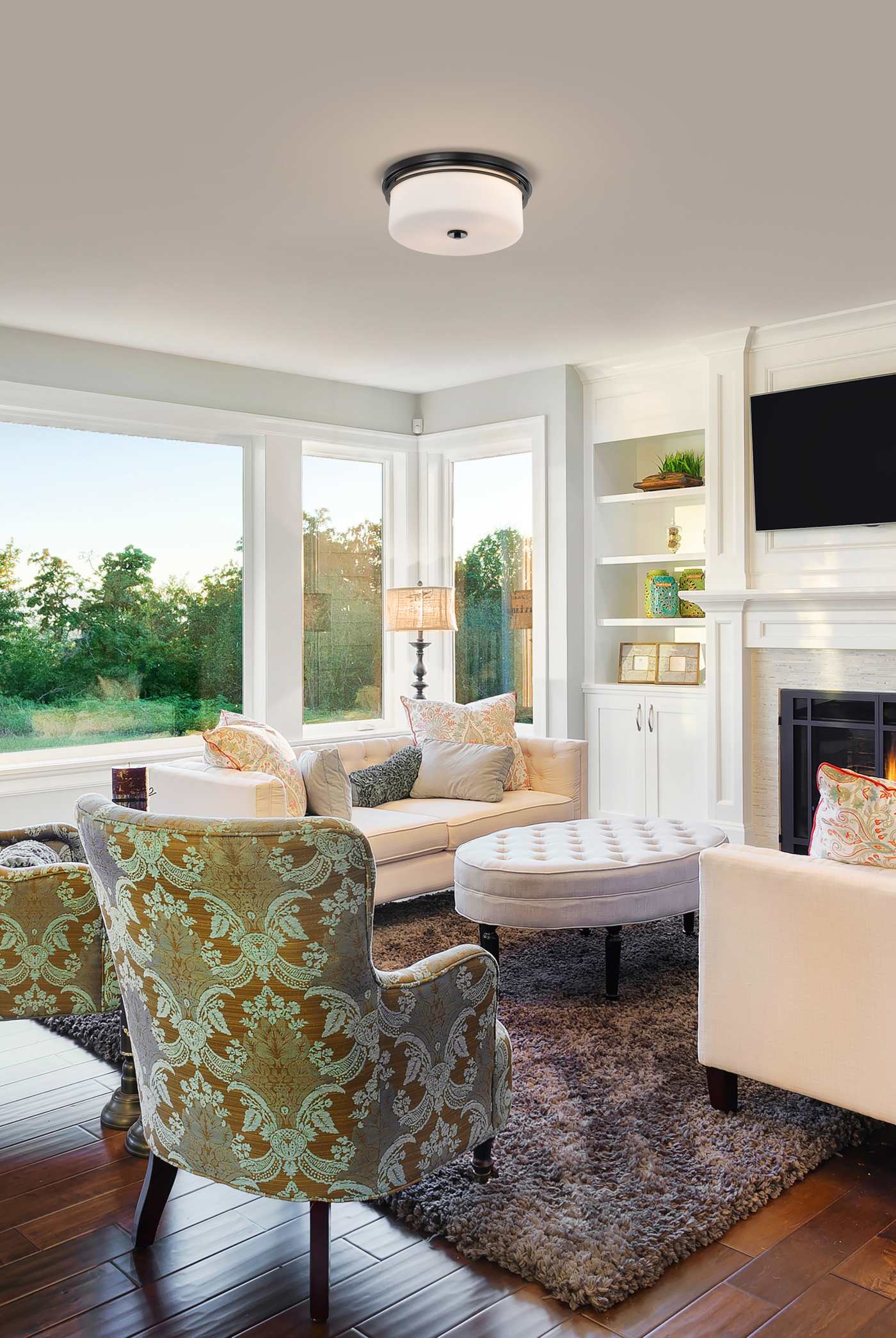 WARREN 15" FLUSH MOUNT - 60-8034