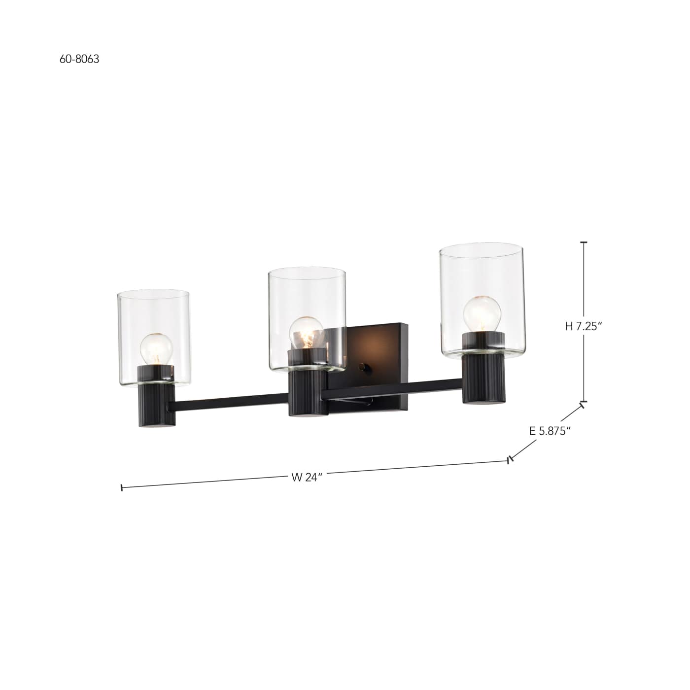 CLARKSVILLE 3 LIGHT VANITY - 60-8063