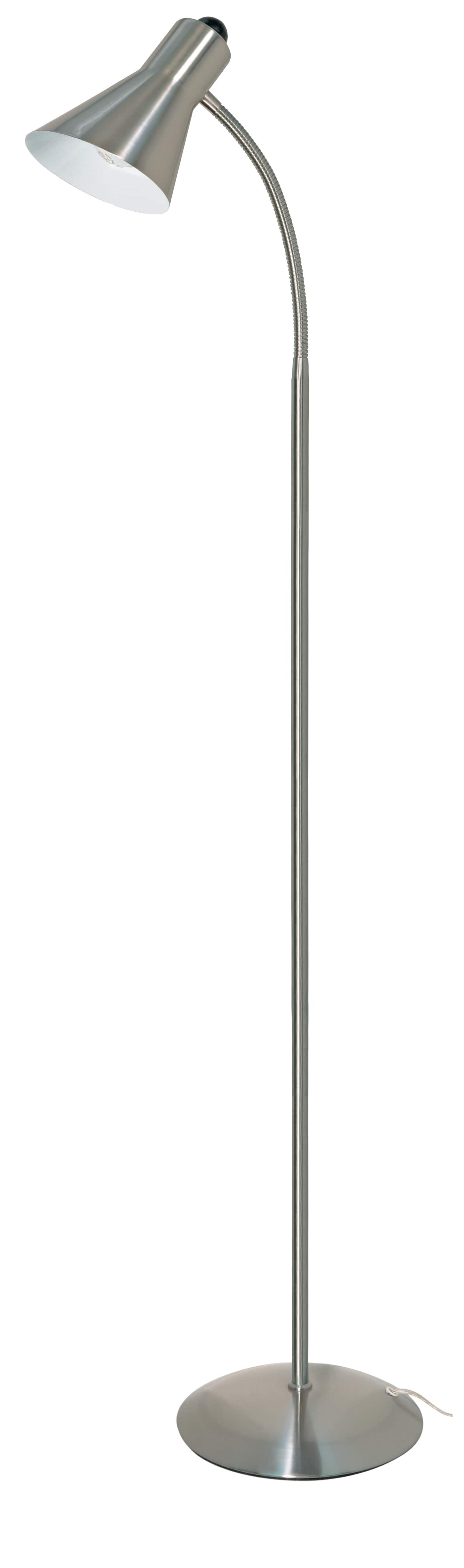 BRUSHED NICKEL FLOOR LAMP - 60-807