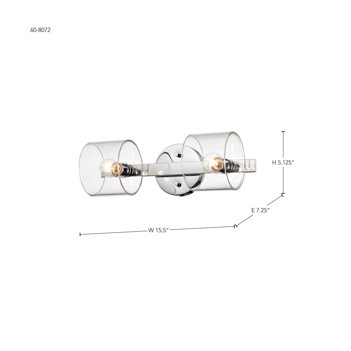 MARLOWE 2 LIGHT VANITY - 60-8072