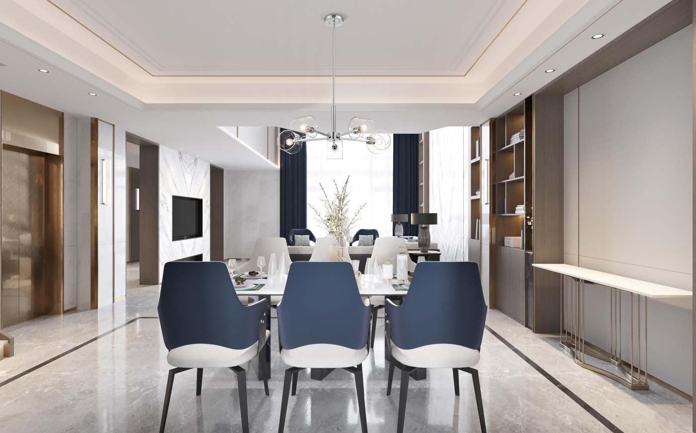 MARLOWE 28" 5 LIGHT CHAND - 60-8075