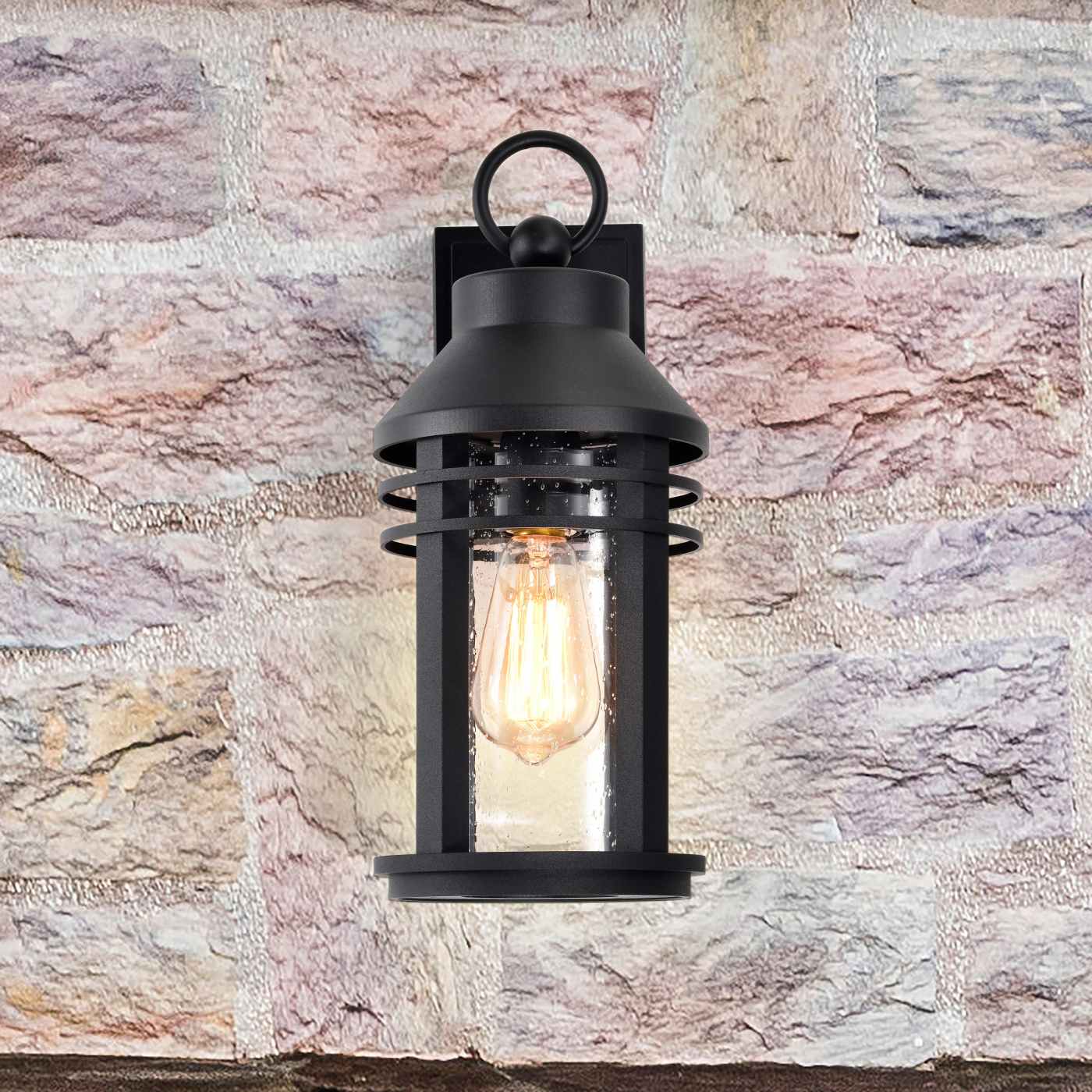 WILTON 1 LIGHT MD WALL LANTERN - 60-8102