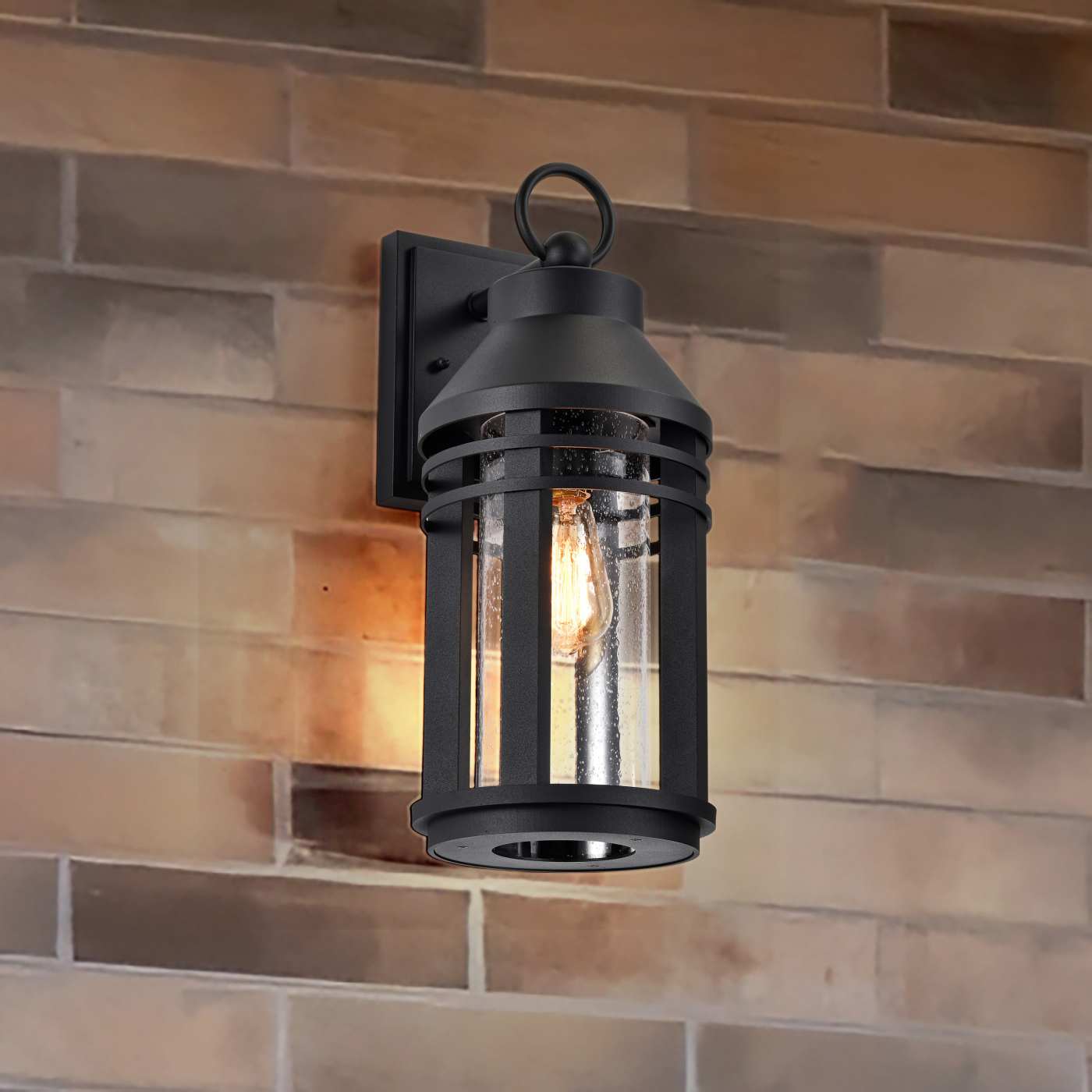 WILTON 1 LIGHT LG WALL LANTERN - 60-8103