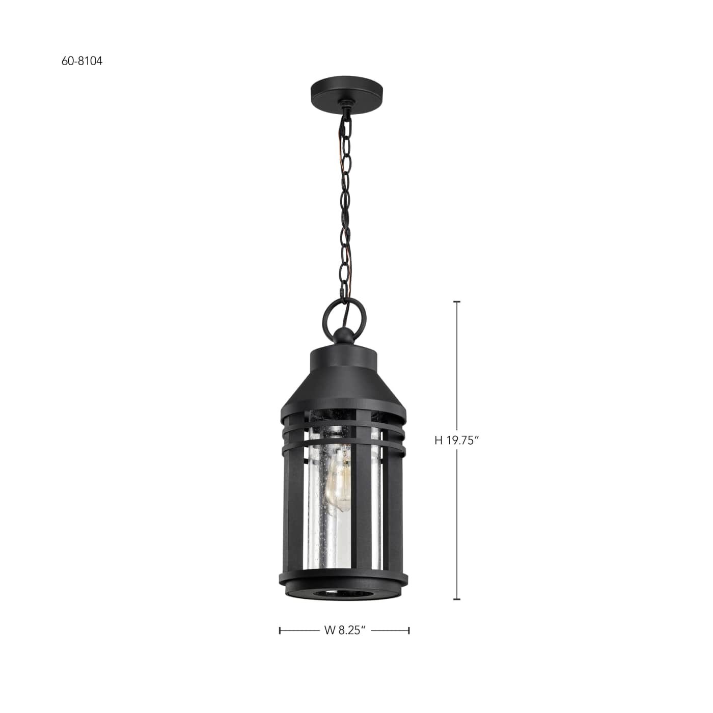 WILTON 1 LIGHT HANGING LANTERN - 60-8104