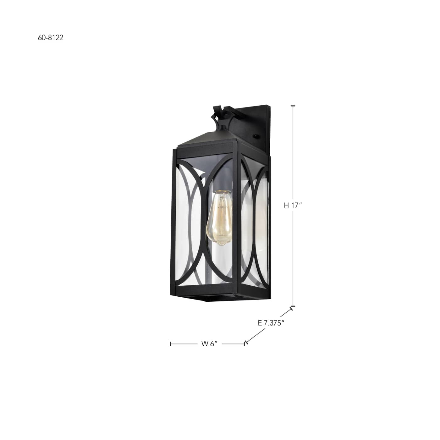 OAKLYN 1 LT MD WALL LANTERN - 60-8122