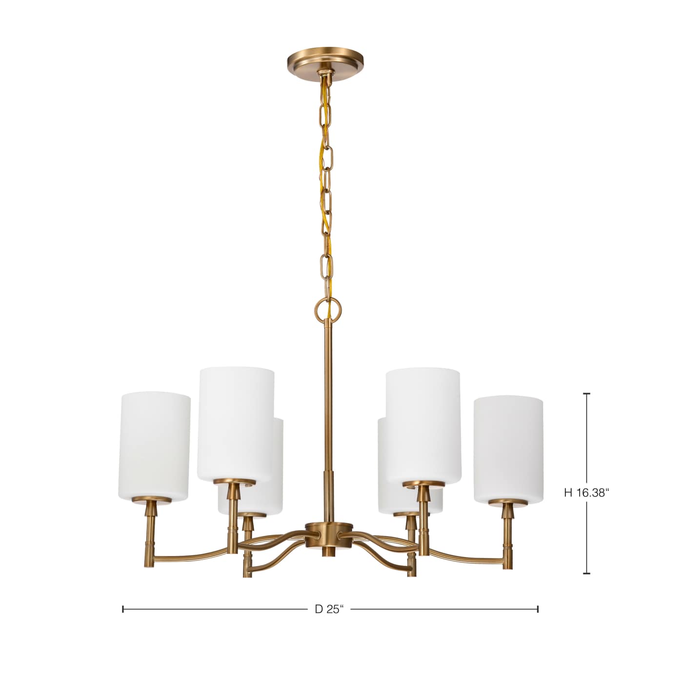 LIAM 6 LIGHT CHANDELIER - 60-8206