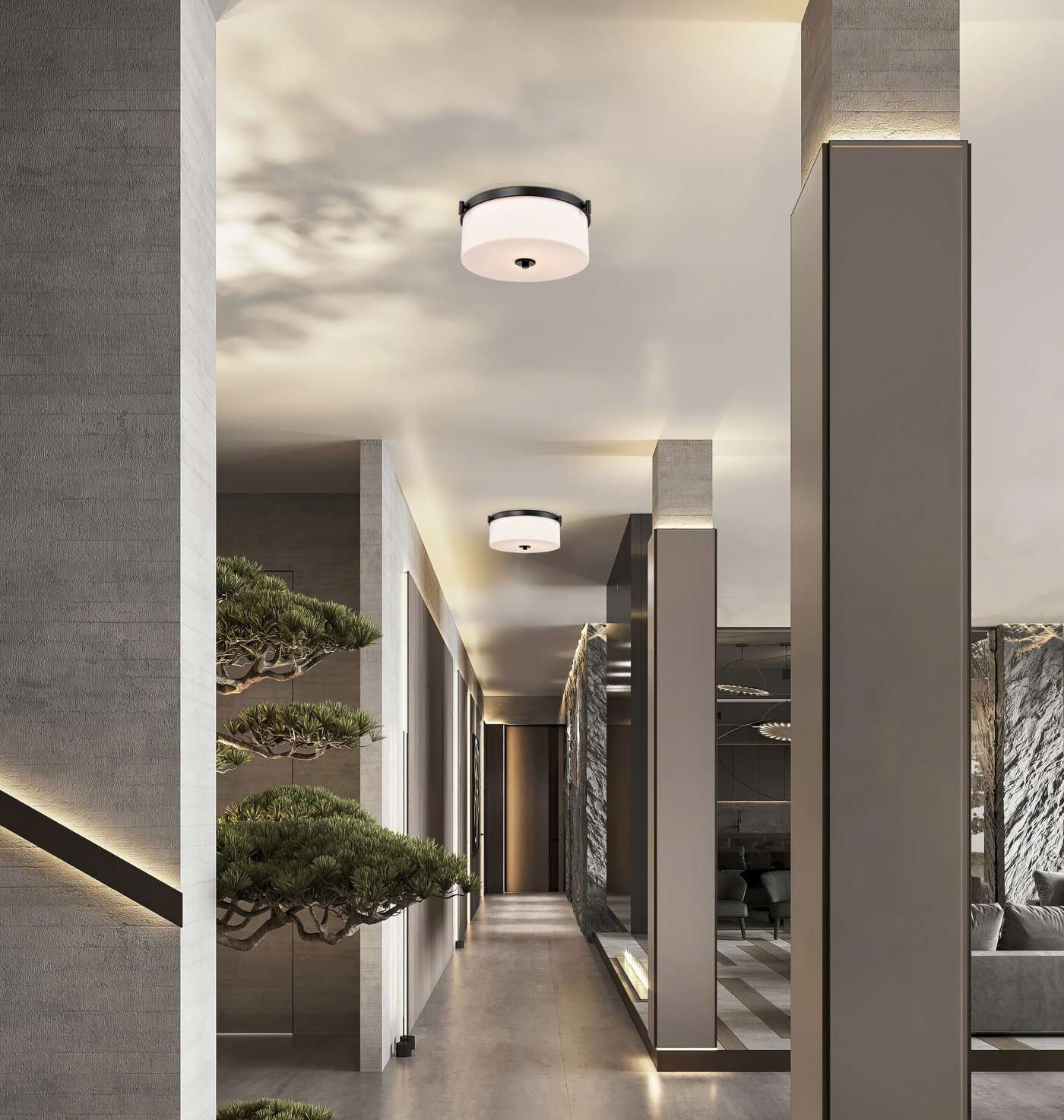 LIAM 3 LIGHT FLUSH MOUNT - 60-8217