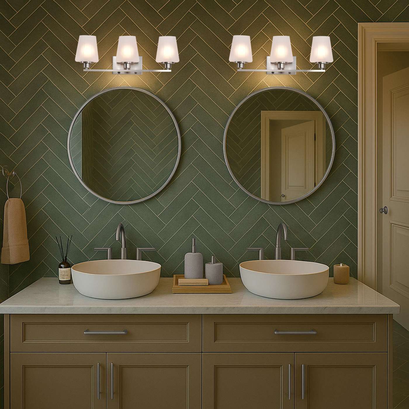 LUNE 3 LIGHT VANITY - 60-8223