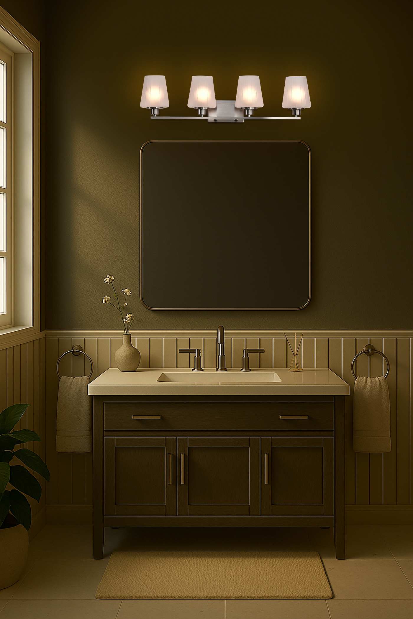 LUNE 4 LIGHT VANITY - 60-8224