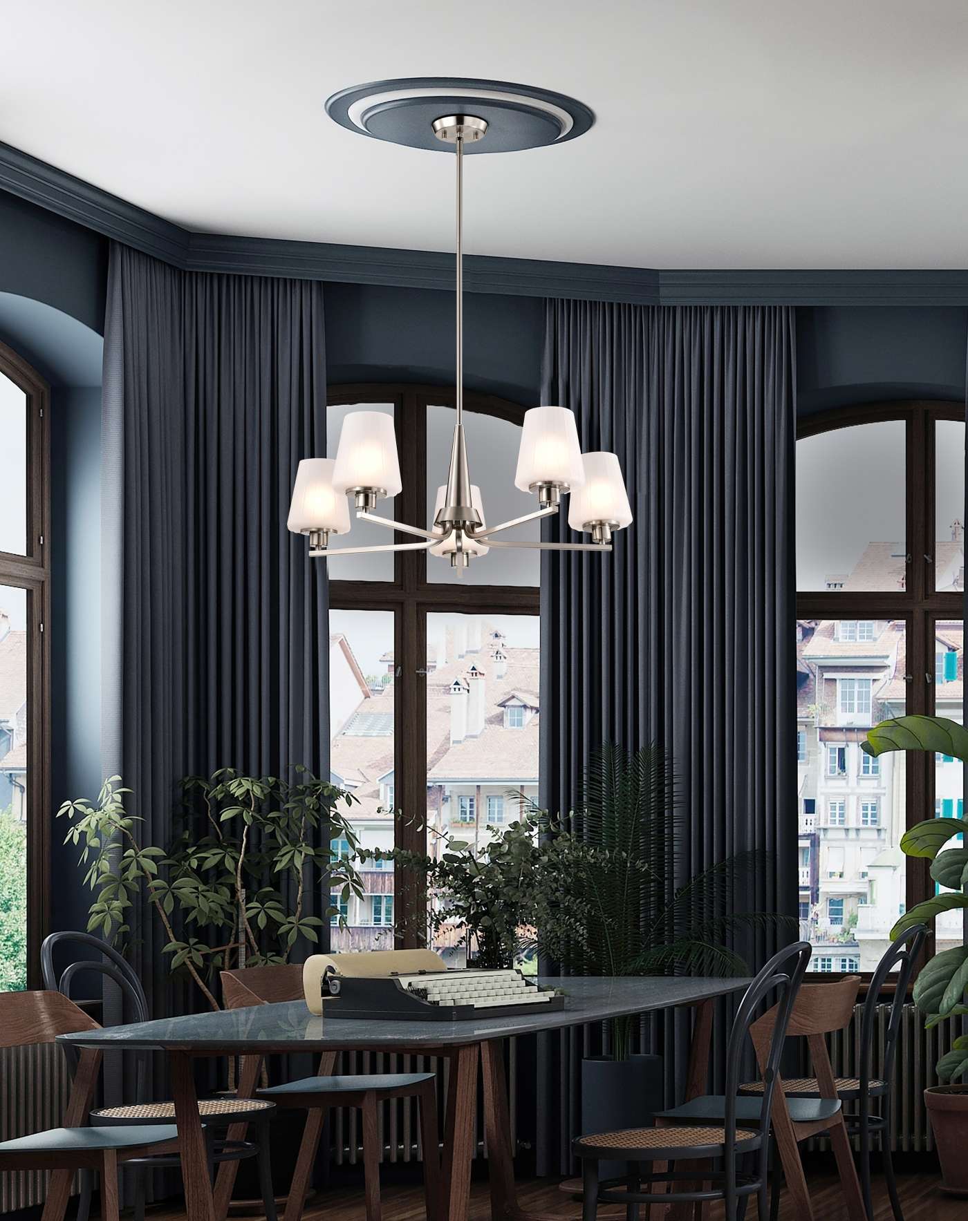 LUNE 5 LIGHT CHANDELIER - 60-8225