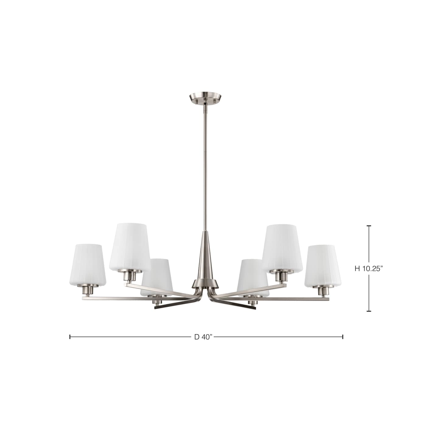 LUNE 6 LIGHT CHANDELIER - 60-8226