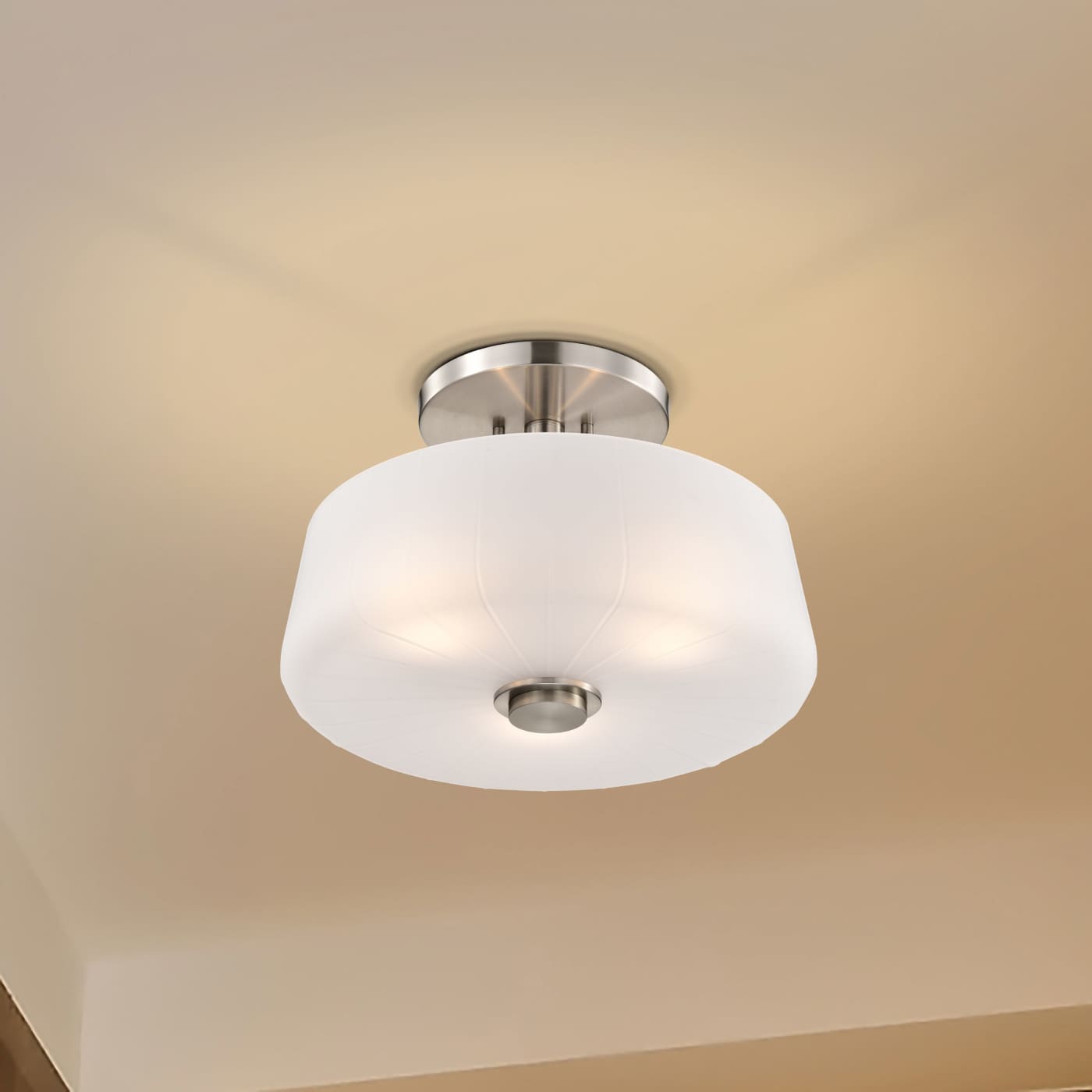 LUNE 3 LIGHT SEMI FLUSH - 60-8229