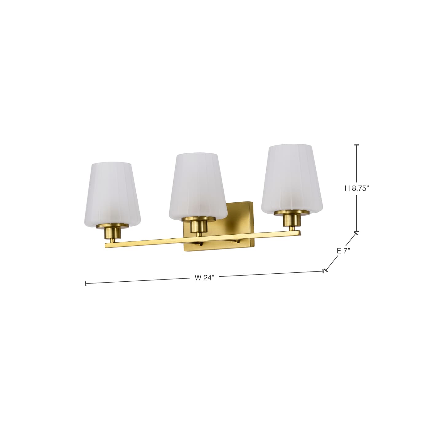 LUNE 3 LIGHT VANITY - 60-8233