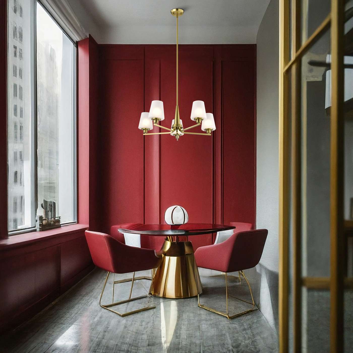 LUNE 5 LIGHT CHANDELIER - 60-8235