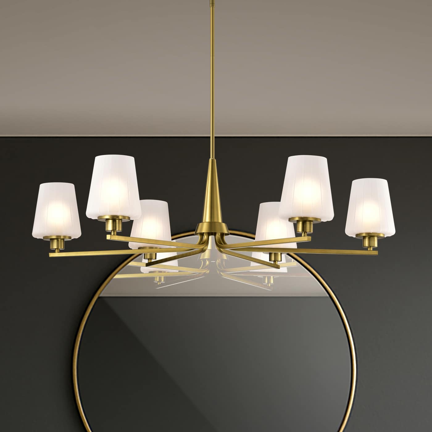 LUNE 6 LIGHT CHANDELIER - 60-8236