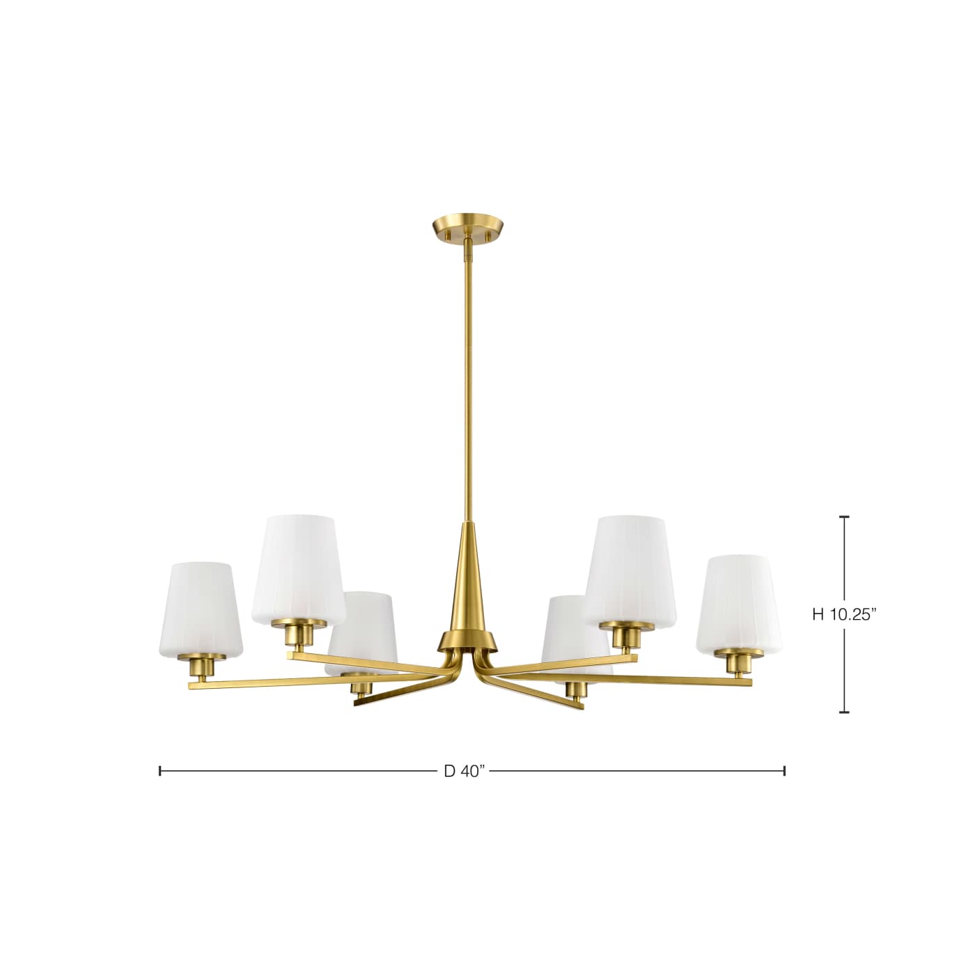 LUNE 6 LIGHT CHANDELIER - 60-8236