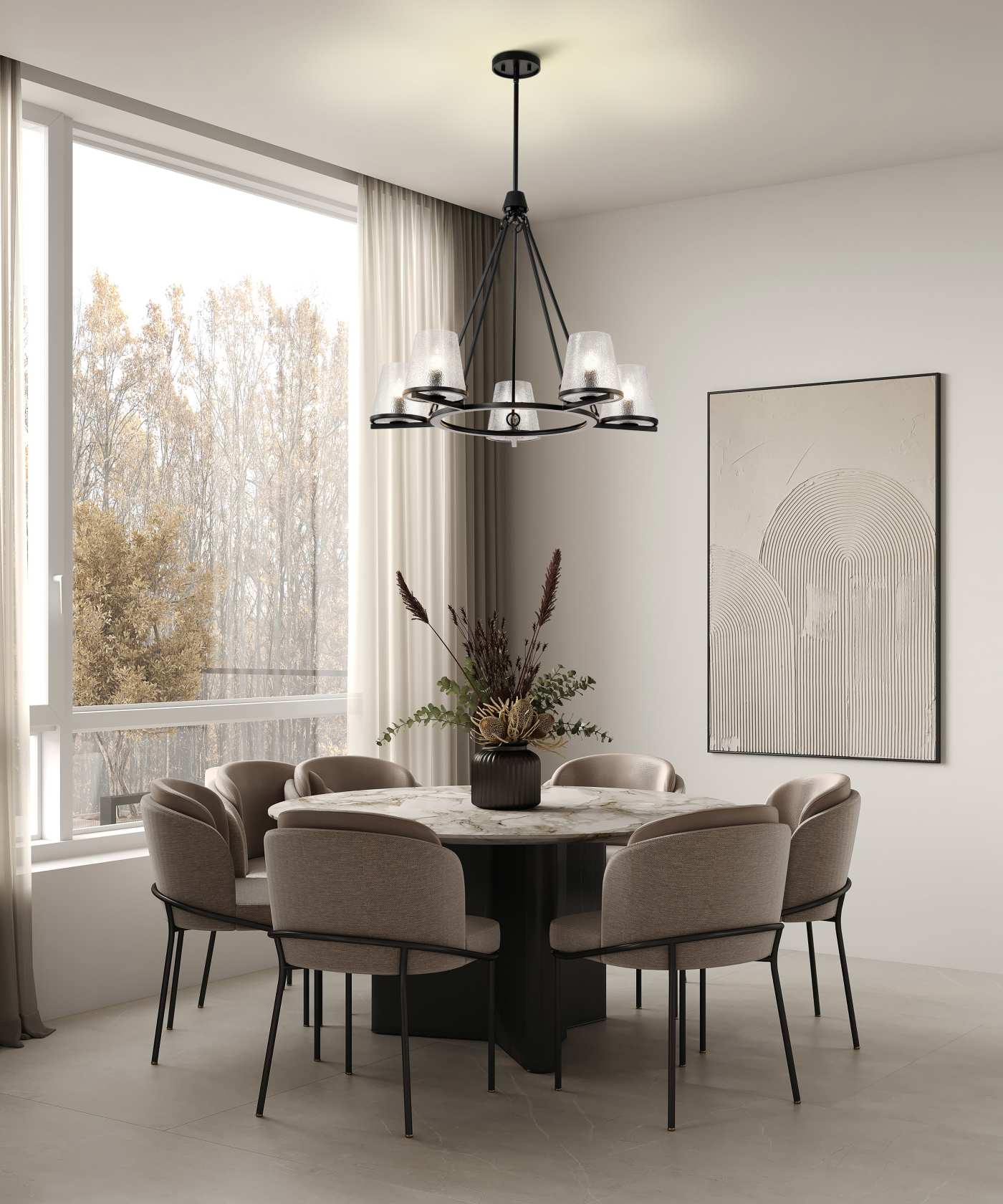 VALENTINE 5 LIGHT CHANDELIER - 60-8258