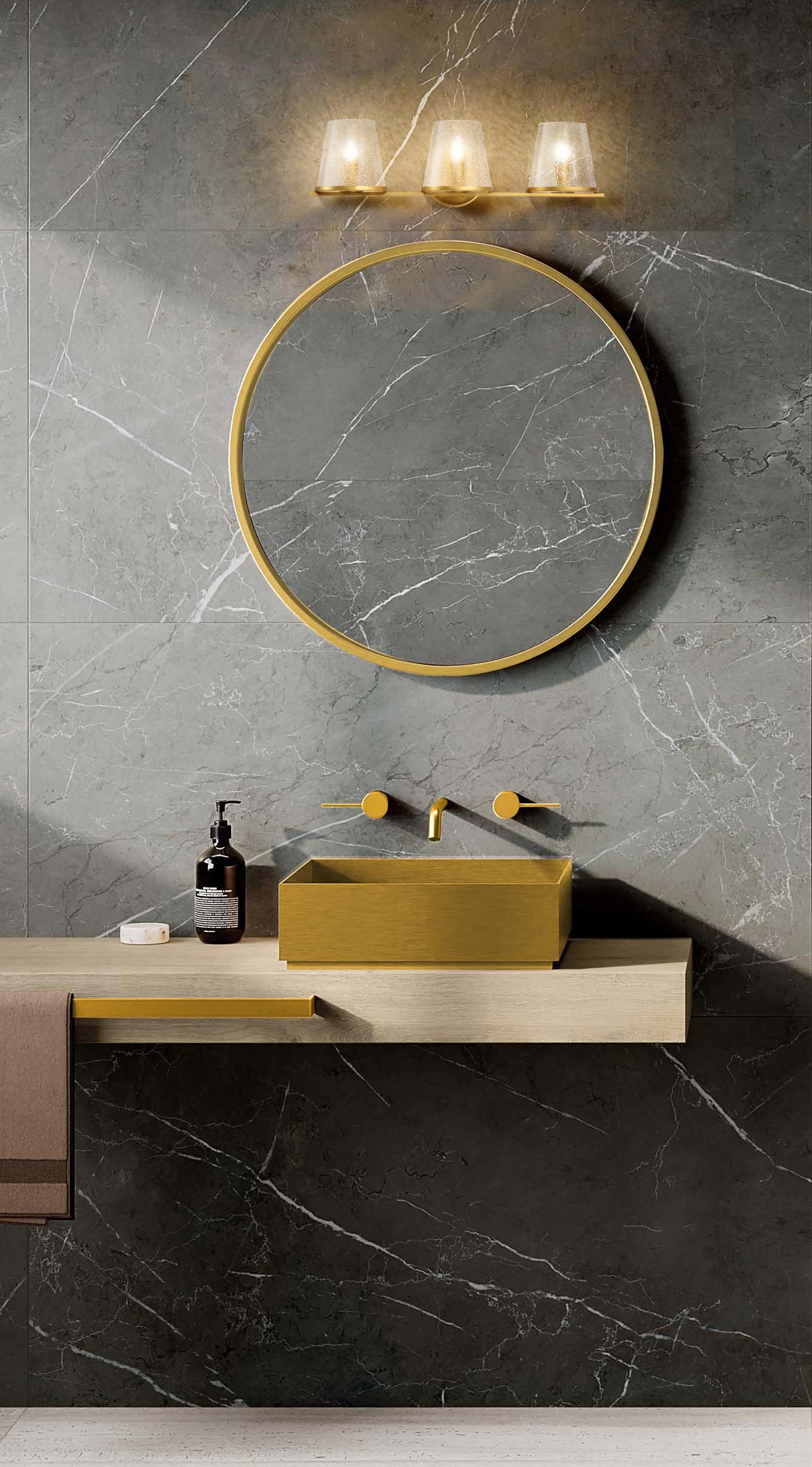 VALENTINE 3 LIGHT VANTIY - 60-8263