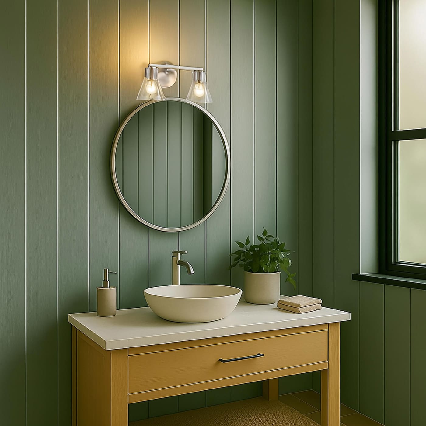 GIANNA 2 LIGHT VANITY - 60-8332