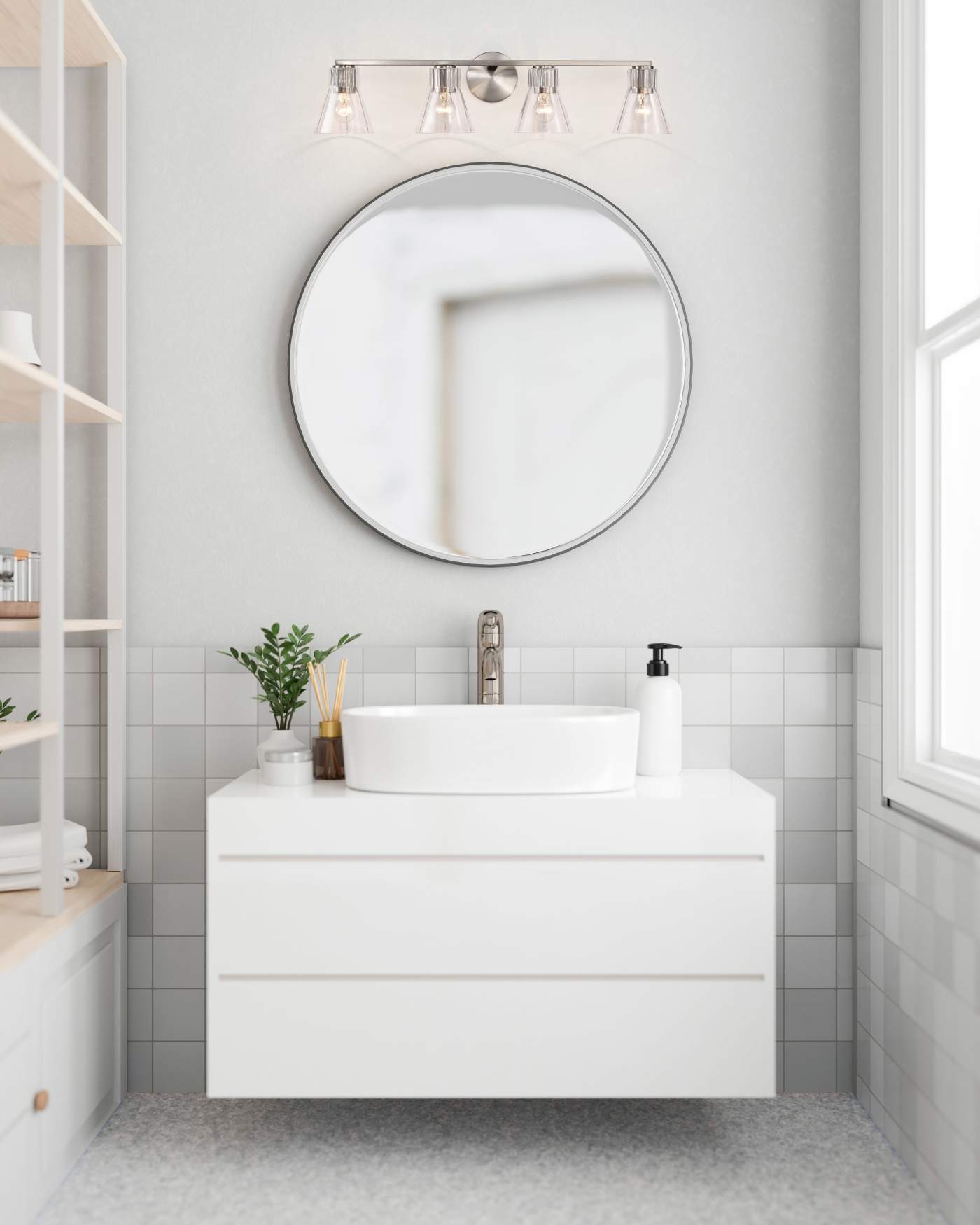 GIANNA 4 LIGHT VANITY - 60-8334