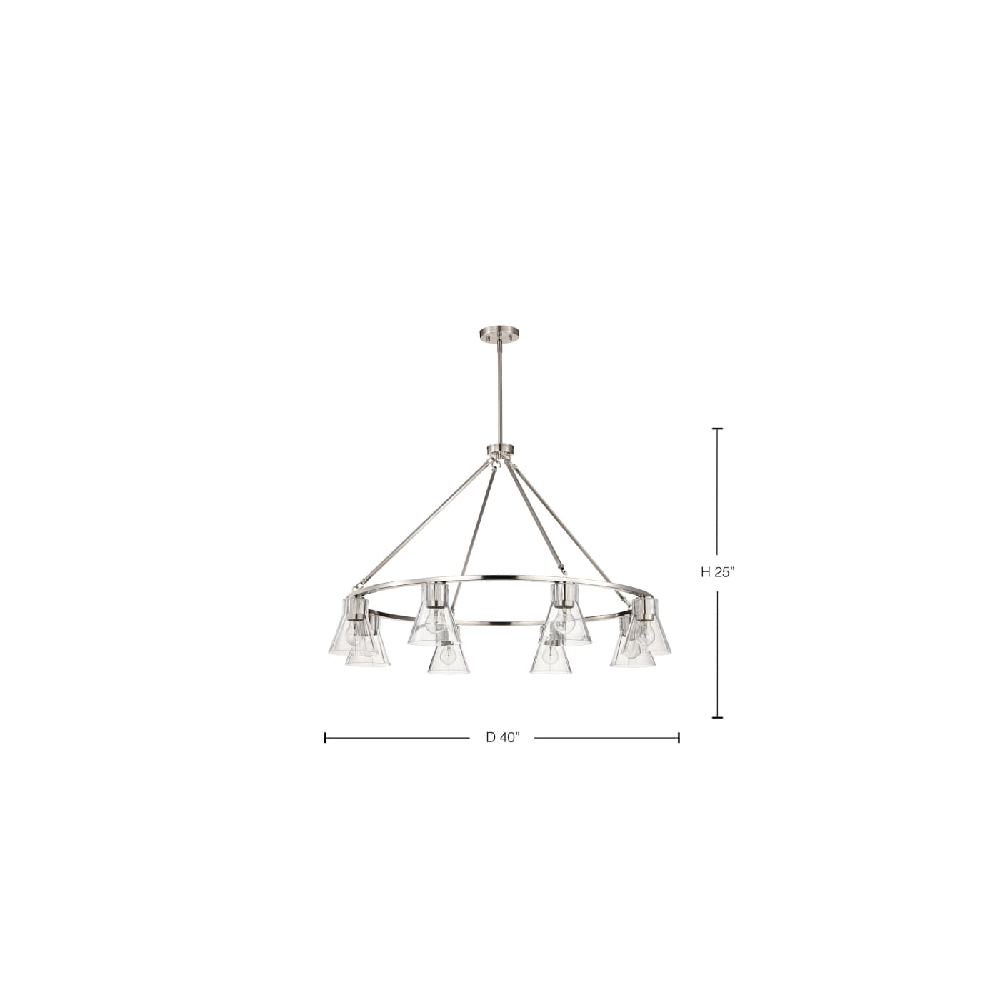 GIANNA 8 LIGHT CHANDELIER - 60-8336