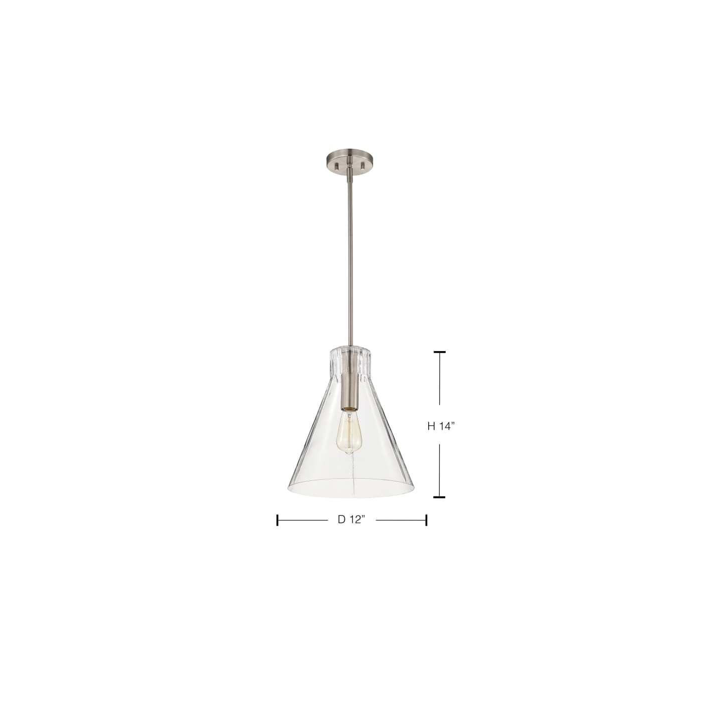 GIANNA 1 LIGHT MED PENDANT - 60-8338