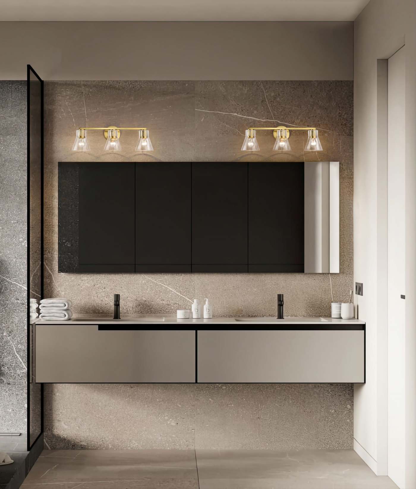 GIANNA 3 LIGHT VANITY - 60-8343