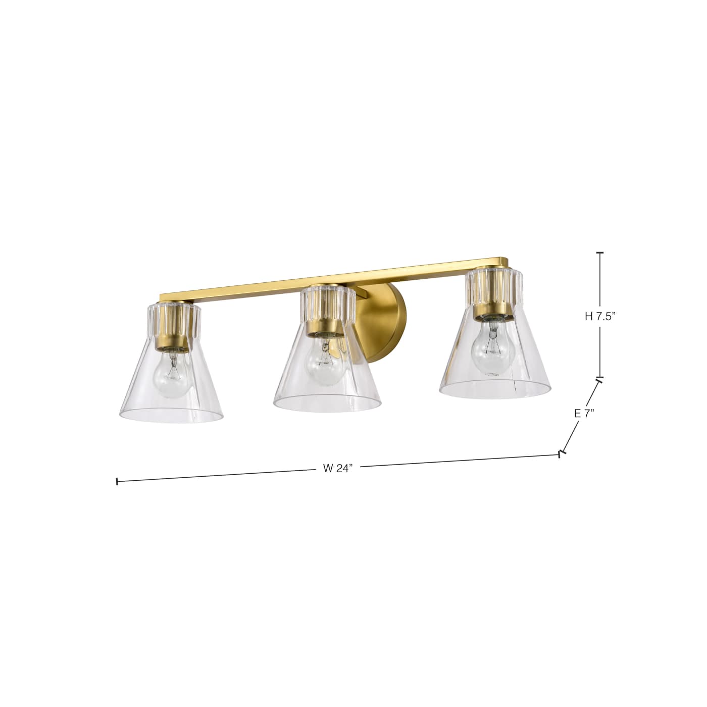 GIANNA 3 LIGHT VANITY - 60-8343