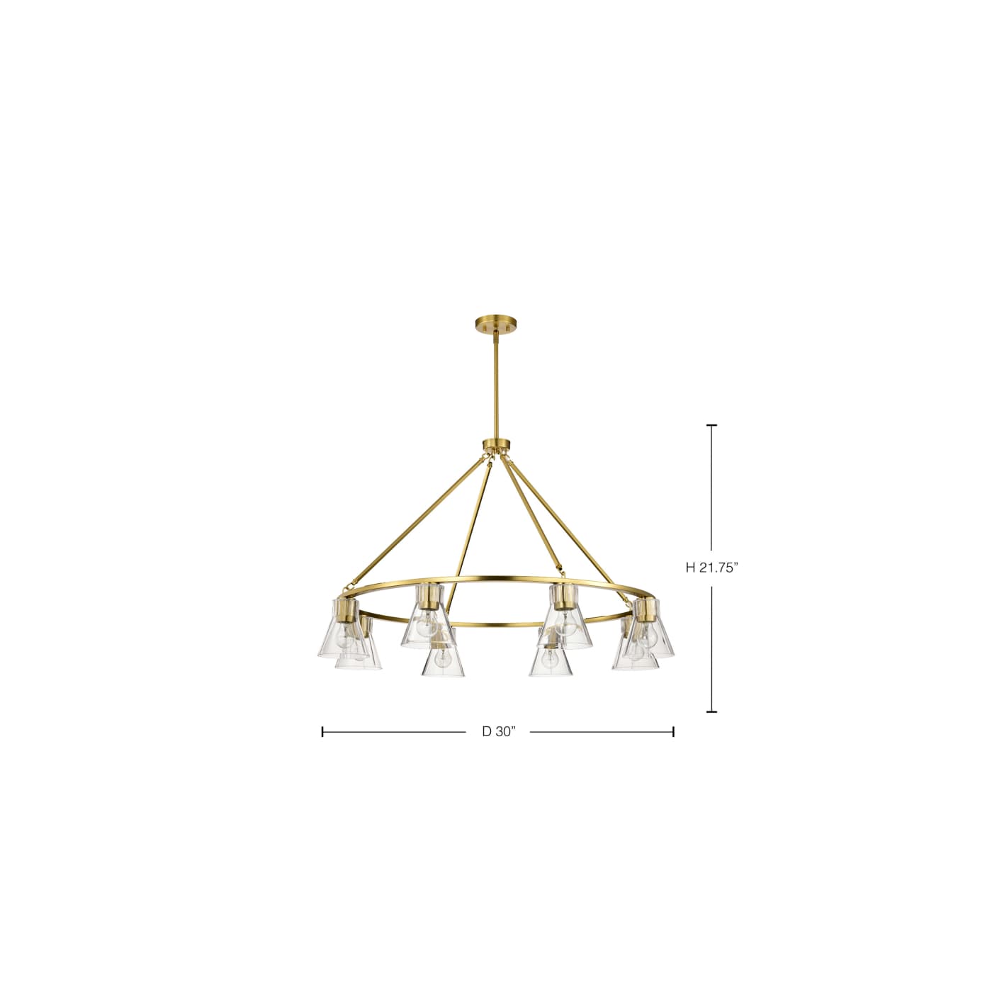 GIANNA 6 LIGHT CHANDELIER - 60-8345