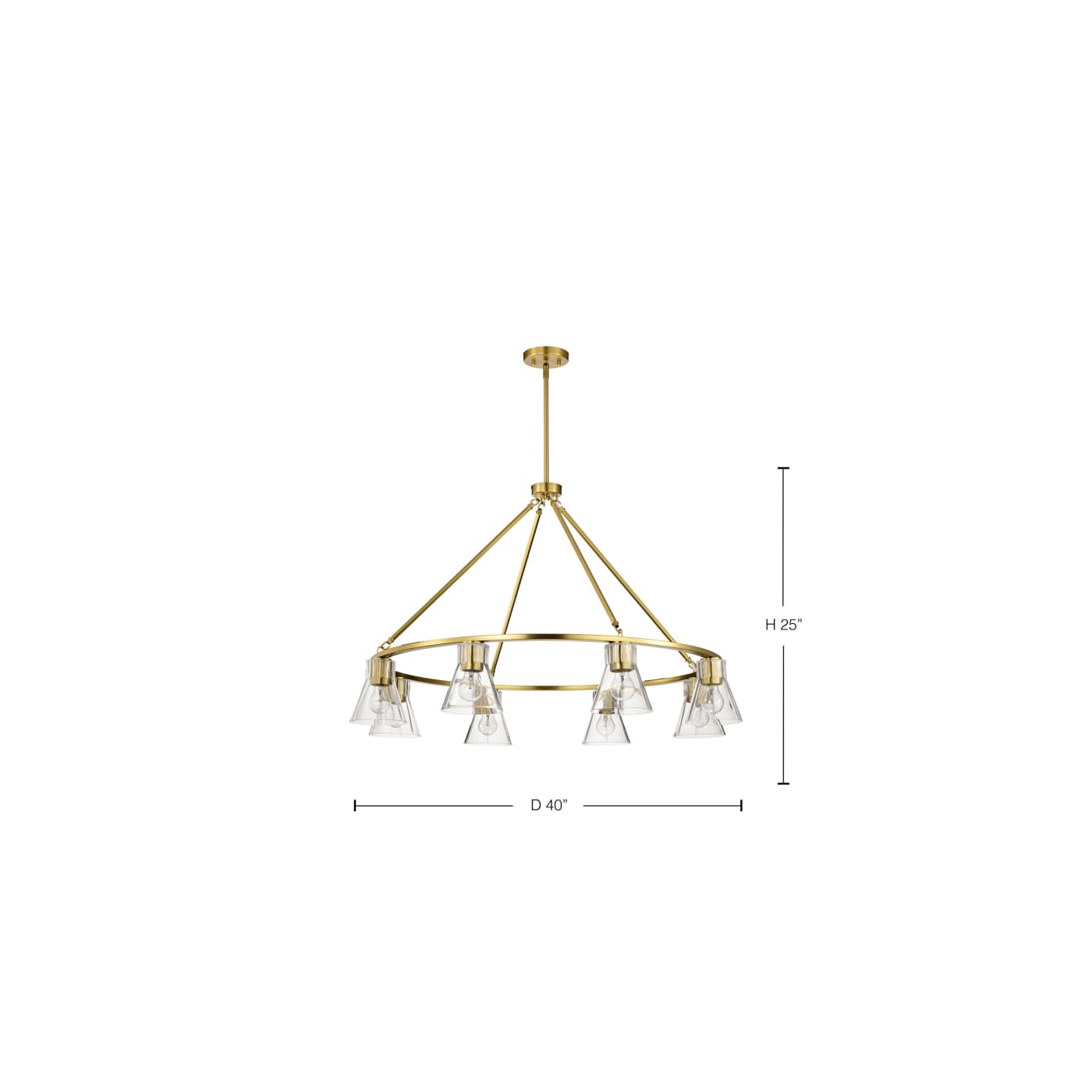 GIANNA 8 LIGHT CHANDELIER - 60-8346