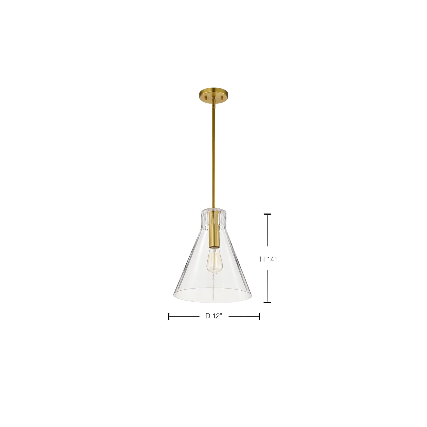 GIANNA 1 LIGHT MED PENDANT - 60-8348