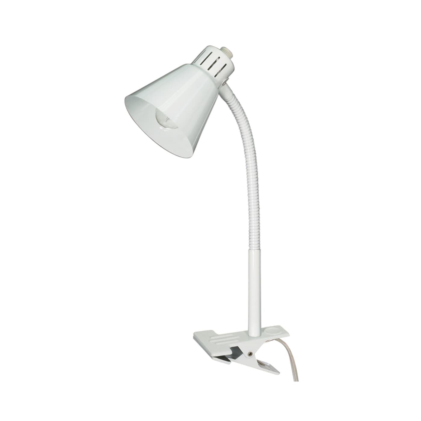 CLIP ON GOOSE NECK LAMP WHITE - 60-840