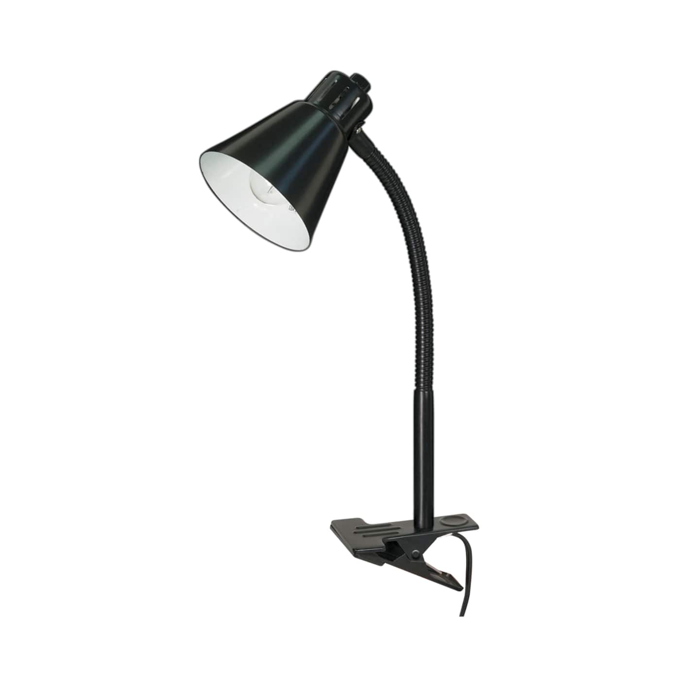 CLIP ON GOOSE NECK LAMP BLACK - 60-843