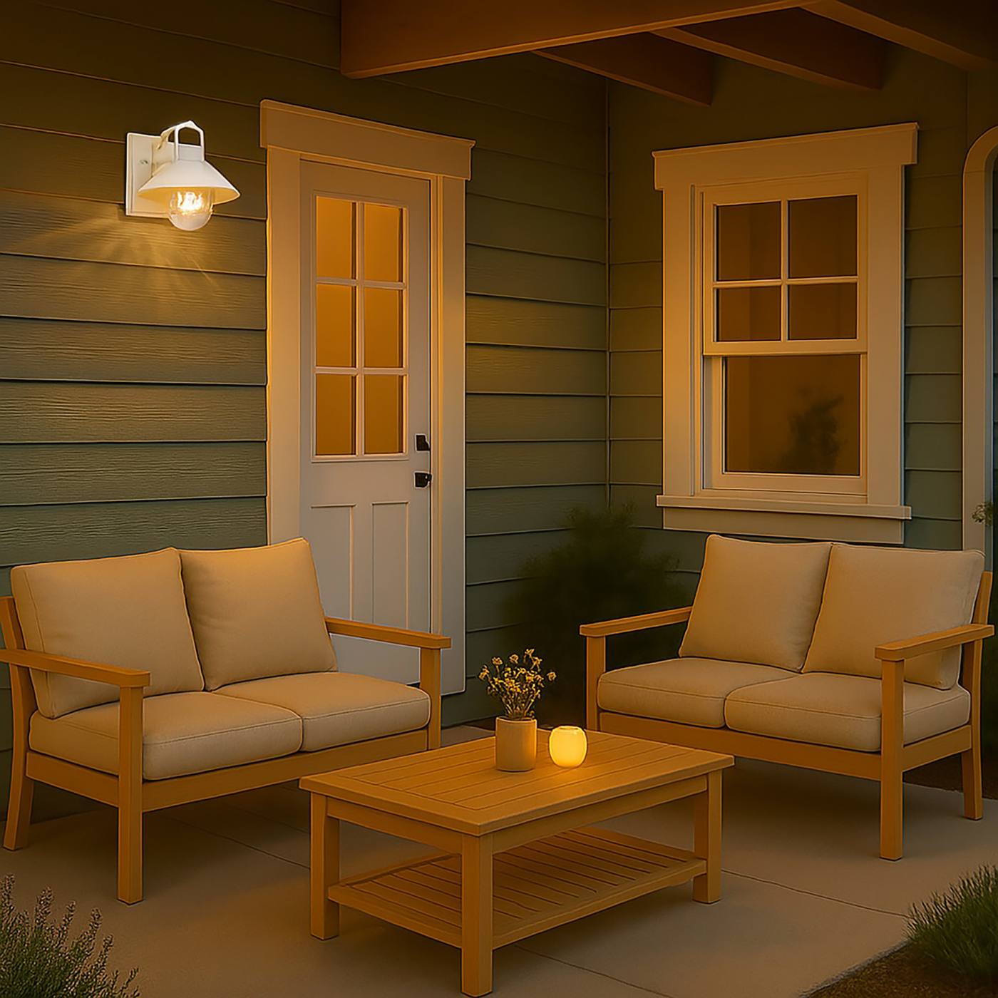 RIDGE SM OUTDOOR LANTERN WHT - 60-8520