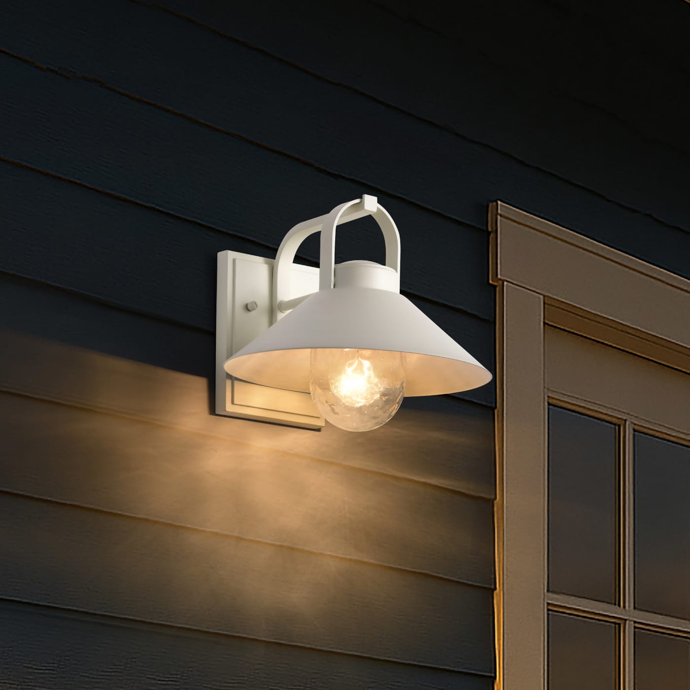 RIDGE MED OUTDOOR LANTERN WHT - 60-8521