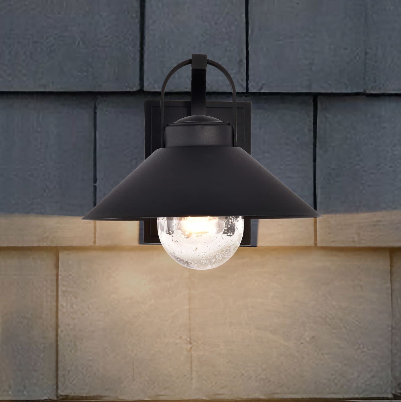 RIDGE MED OUTDOOR LANTERN BLK - 60-8541